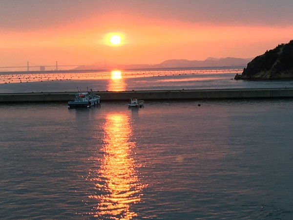 直島の夕日